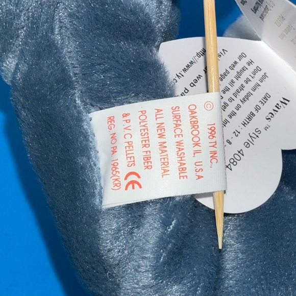 Ty Beanie Baby Waves/Echo. RARE! - Picture 7 of 7